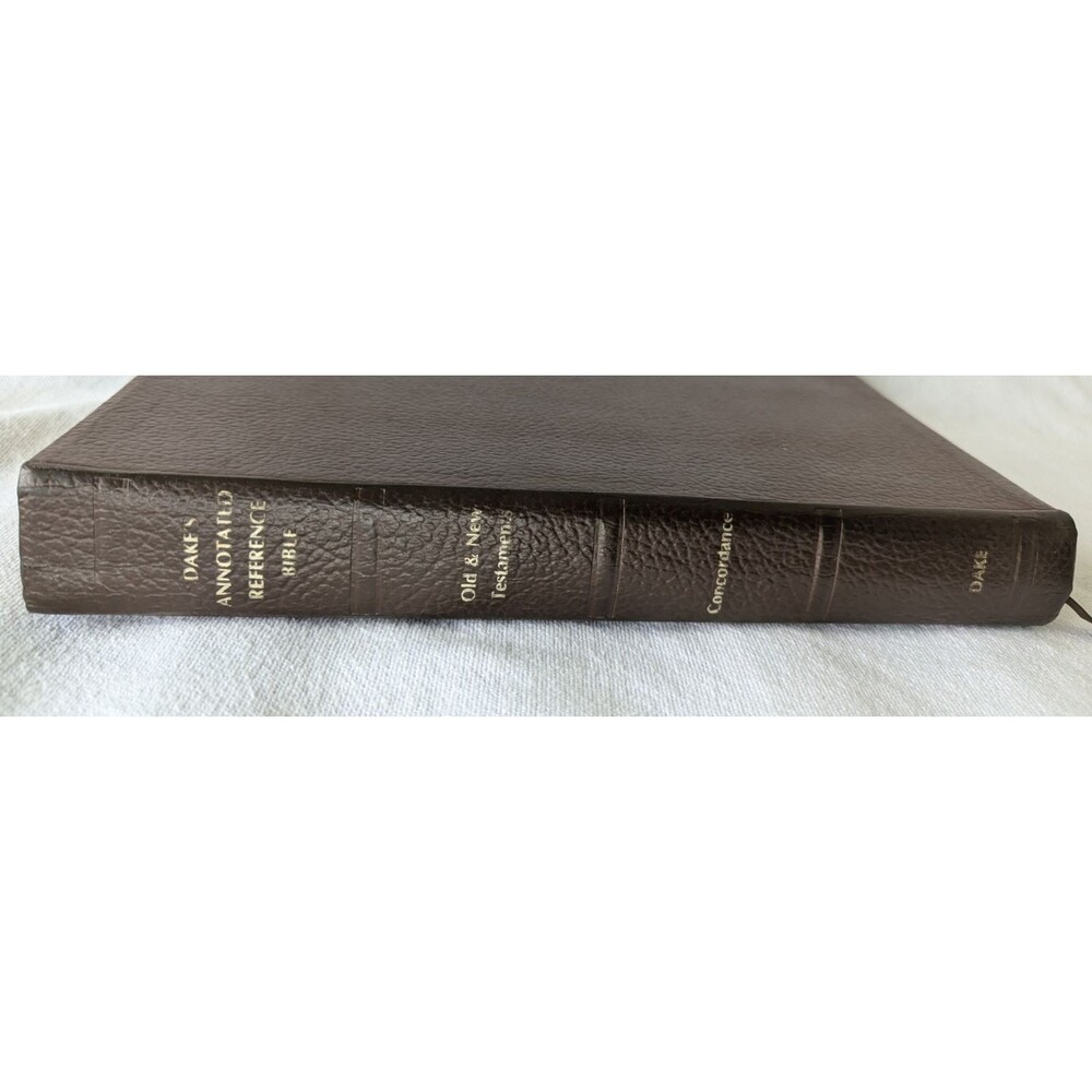 Dake's Annotated Reference Bible LARGE NOTE  Brown Leather 1963 1990 Indexed